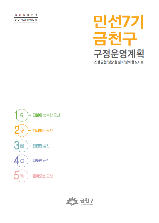 민선7기 금천구 구정운영계획 (2022년 주요업무계획 포함)