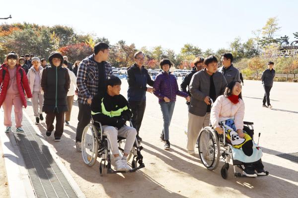 장애인체육회 장애인걷기 행사 의 사진