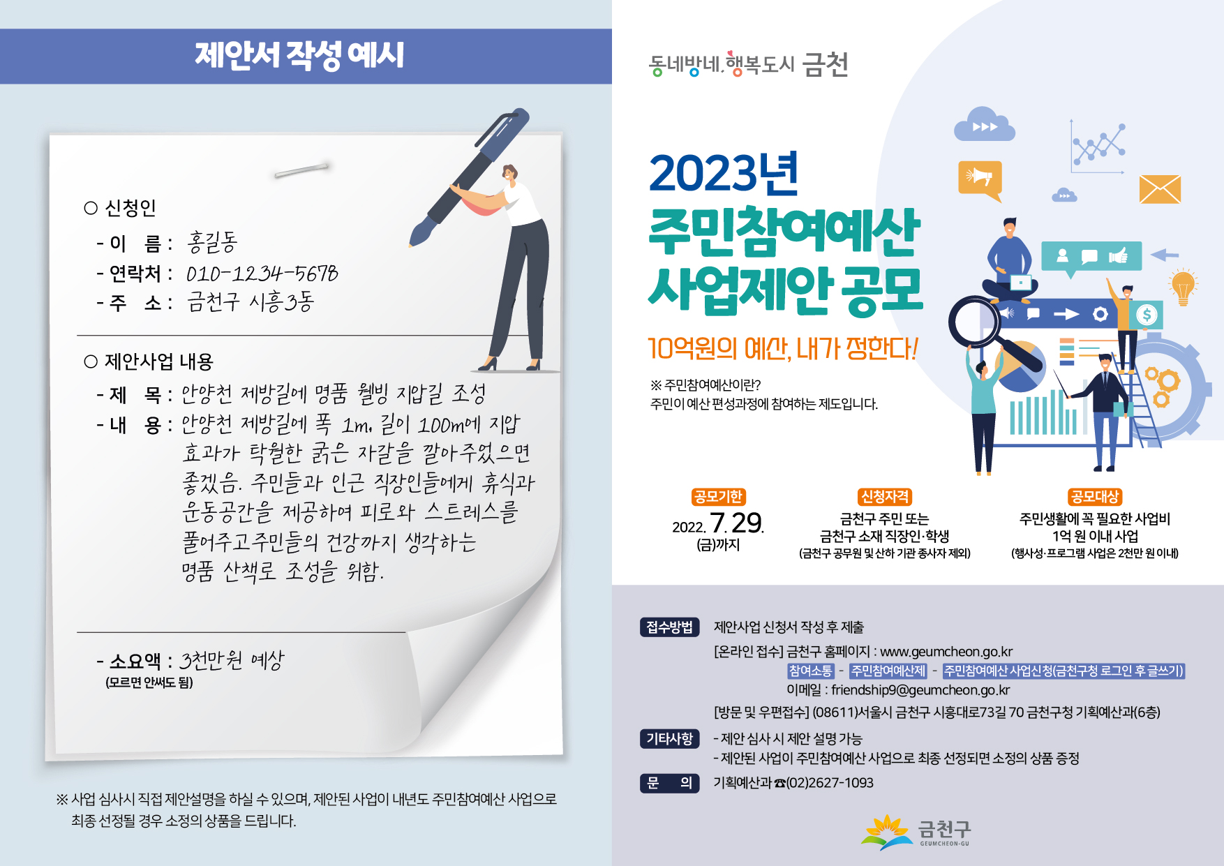 2023년 주민참여예산 사업제안 공모 기간연장(~7.29.) 안내 이미지 2