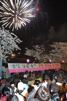 벚꽃축제 불꽃놀이 의 사진10