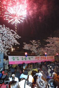 벚꽃축제 불꽃놀이 의 사진11