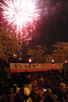 벚꽃축제 불꽃놀이 의 사진37