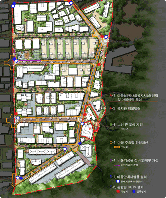 박미사랑마을 주거환경관리사업(1단계) 사업구역